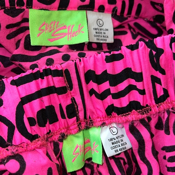 Vintage 80s / 90s Shell Shock Windbreaker Track Set - Rare Retro Tracksuit Large - Picture 5 of 10